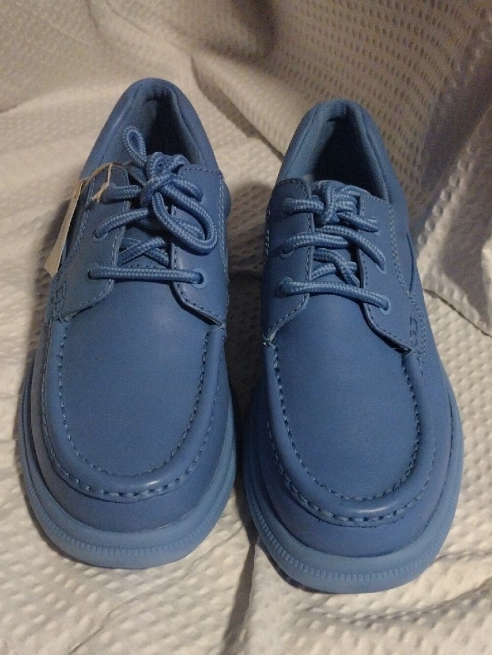 Hush Puppies Men’s Gus Light Blue Boat Shoes - Picture 3 of 11